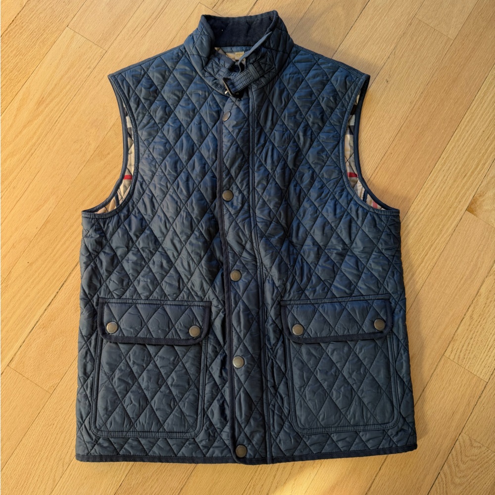 Burberry Brit Quilted Plaid Vest